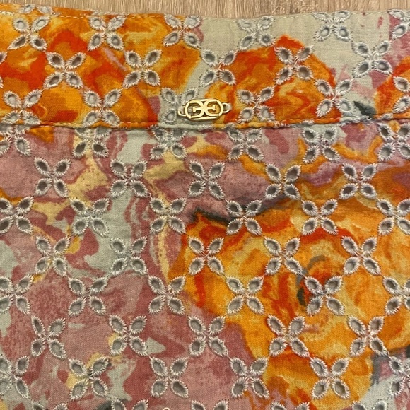 NWT Sam Edelman Courtney Cotton Floral Eyelet Mini Skirt Size 16 Plus Si… - Picture 11 of 12